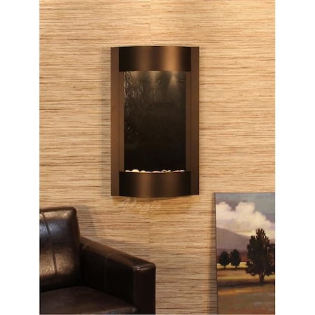 Adagio Adagio SWA3511 Serene Waters Antique Bronze Black Featherstone Wall Fountain SWA3511